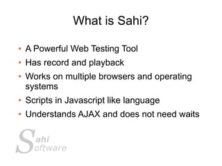 Sahi presentation on BOJUG