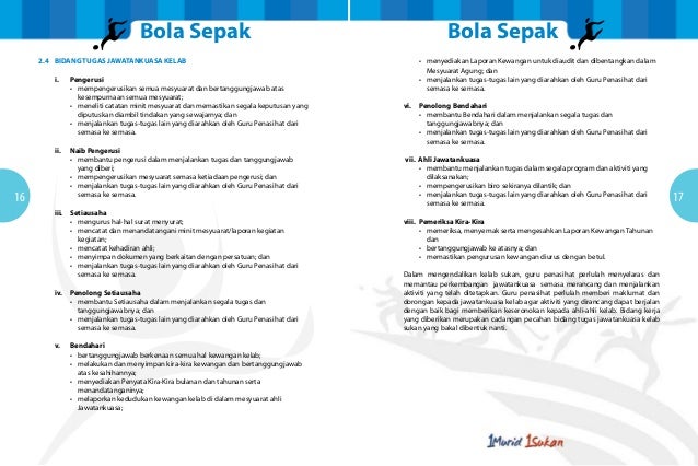 Modul Latihan Sukan Bola Sepak Untuk Guru Penasihat