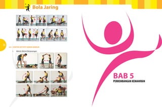 Bola Jaring
36
BAB 5PERKEMBANGAN KEMAHIRAN
4.6	 CONTOH AKTIVITI GERAK KENDUR
	 i.	 Aktiviti-Aktiviti Berpasangan
 