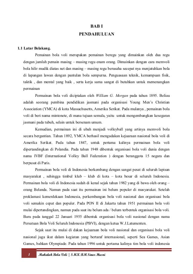 17+ contoh makalah yang baik dan benar & cara membuat lengkap Kata Pengantar Untuk Makalah Voli - makalahb