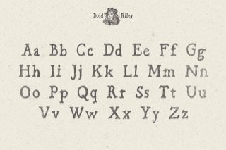 Bold Riley typeface