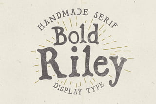 Bold Riley typeface