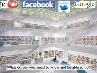 What do our kids need to know and be able to do?
 