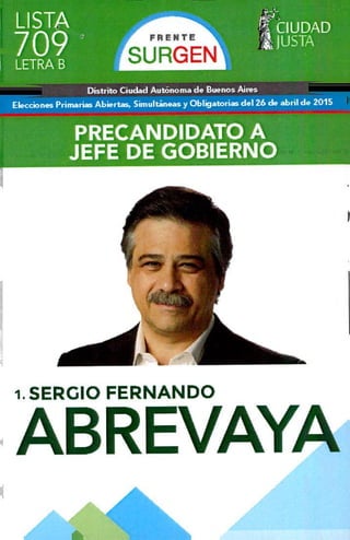 F RENT E
RG EN
i.SERGIO FERNANDO
ABREVAYA
-
 