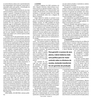 TESES GERAIS - PÁGINA 26
ra contrarreforma urbana com o aprofundamento
das desigualdades sócio-espaciais, empurrando a
população pobre para guetos, criminalização da
pobreza e os movimentos sociais.
Diante da possibilidade concreta de uma nova
onda de protestos, o governo tenta preservar sua
imagem e garantir a reeleição de Dilma. É bom
lembrar que as jornadas de junho fizeram a pre-
sidente perder 20% de sua popularidade em ape-
nas 15 dias. De lá para cá, Dilma recuperou par-
cialmente sua popularidade. Conta hoje com 47%
de aprovação, face aos 65% que tinha antes dos
protestos. Por isso o governo já demostrou que
pretende reagir as manifestações utilizando duas
táticas: a da cooptação direta, auxiliada pelas pe-
legas CUT, FS e UNE e, através da repressão direta,
mesmo que isso signifique reeditar leis da ditadu-
ra, como a Lei de Segurança Nacional. Não é à toa
que leis que impeçam manifestações durante a
Copa e que acabam com o direito à greve já estão
sendo elaboradas.
O governo do PT está patrocinando uma nova
lei que define como terrorismo qualquer ação que
possa causar “pânico”. Isso se soma aos processos
e enquadramento na Lei de Segurança Nacional
de ativistas das mobilizações de 2013. Essa lei vol-
ta a ser aplicada 50 anos depois do Golpe Militar.
Isso demonstra o caráter repressivo não só dos go-
vernos, mas do parlamento e da justiça dos ricos.
Nos estados, a situação política e social não
é muito diferente. Todos os Governos, da direita
clássica ou da base do Governo Federal do PT, apli-
cam os mesmos projetos de privatização, ajuste
fiscal, ataques a direitos, os desmandos relaciona-
dos à Copa e a violenta repressão contra as lutas.
Porém, essa situação não significa uma der-
rota para trabalhadoras e trabalhadores. As jor-
nadas de junho trouxeram lições importantes. A
maior delas é de que só a luta muda a vida.
Neste cenário, temos um grande desafio pela
frente. Nós, profissionais de educação, que cons-
truímos ano passado a maior greve da nossa his-
tória, sendo exemplo para todo país, precisamos
ocupar novamente as ruas, trazendo conosco a
juventude e outros trabalhadores e trabalhadoras.
O atrelamento da CUT, CNTE e outras organi-
zações do movimento aos governos torna esta
tarefa muito difícil. Mas nós, podemos reverter
esta situação. Para organizar uma luta nacional
precisamos fortalecer um instrumento que unifi-
que a juventude, os trabalhadores da cidade e do
campo, os movimentos populares, os movimentos
sociais e os movimentos contra às opressões. Este
instrumento é a Central Sindical e Popular CON-
LUTAS (CSP-CONLUTAS). Temos que ser os prota-
gonistas desta história, filiando nosso sindicato à
CSP-CONLUTAS.
FORA CABRAL, VÀ COM PAES e demais prefei-
tos.
1.3 ESTADO
O Último Congresso do SEPE aconteceu em
2011. Naquele momento, Cabral entrava no pri-
meiro ano de seu segundo mandato, e teve a “po-
pularidade” abalada com a “onda vermelha” que
invadiu o Rio de Janeiro, com a histórica greve dos
bombeiros. A educação também fez uma longa
greve, aprofundando ainda mais o desgaste do
governo estadual.
Sergio Cabral foi reeleito no primeiro turno
com alto índice de aprovação junto à população
graças à sua política de segurança para as comu-
nidades carentes. As UPAs (Unidade de Pronto
Atendimento Médico), as UPPs (Unidades de Polí-
cia Pacificadora) e as obras do PAC que, em parce-
ria com o governo Lula, renderam dividendos nas
urnas. Todas estas políticas serviram para enganar
a população, arrochar os salários dos servidores,
desviarem recursos públicos para empreiteiras e
bancos e produzir um dos maiores superávits pri-
mário do país. Cabral usou estas verbas para pa-
gar as dívidas públicas junto as multinacionais e
se reeleger.
Sua política tem como marca registrada o fas-
cismo. Sua pretensa política de segurança não
passa de uma limpeza étnica que prepara o Estado
para os megaeventos. Desta forma sua obsessão é
com a criminalização da pobreza e dos movimen-
tos sociais. Para isso legitima uma polícia militar
truculenta e assassina. Seu governo, incapaz de
fornecer melhores condi-
ções de salário e trabalho
para os servidores da segu-
rança pública militar e civil,
incentiva à violência, o abu-
so de poder e a corrupção
policial.
Seu mandato foi mar-
cado por uma cachoeira
de escândalos. Corrupção,
guardanapos na cabeça,
contratos ilícitos, desres-
peito à Aldeia Maracanã, remoções que represen-
taram uma verdadeira faxina étinico-social, caos
na saúde com o fracasso das UPA’s. Até as UPP’s,
carro-chefe de seu programa eleitoral demons-
traram seu caráter fascista. O caso do desapareci-
mento de Amarildo colocou a mostra o verdadeiro
caráter destas unidades. Uma grande parcela da
população que apoiava a UPP como política de se-
gurança pública, percebeu que as unidades pacifi-
cadoras não pacificavam. Apenas criminalizavam a
pobreza. Hoje a luta pelo fim da PM é uma bandei-
ra defendida por centenas de trabalhadores.
Na educação, o projeto meritocrático do Plano
de Metas, responsabilizando o profissional pelo
fracasso escolar, retirando a autonomia pedagó-
gica com a implementação do currículo mínimo,
quebrando a paridade, desviando as verbas públi-
cas para setores privados e mantendo os salários
dos servidores arrochados.
Para garantir o sucesso de seus planos, Cabral
elaborou toda uma política para ter maior contro-
le sobre os diretores de escolas, tentando trans-
formá-los em gerentes de produção, com metas
e prazos na administração de recursos, obtenção
de “rápidos resultados pedagógicos” e um severo
controle ideológico sobre os educadores.
Para implementar sua política de superávit pri-
mário, seguindo a cartilha neoliberal, terceirizou
diversas funções inerentes a cargos públicos. Ex-
tingui os funcionários das escolas.
Cabral foi blindado pelo governo federal e a
aliança PT/PMDB, mas o “FORA CABRAL” tomou
conta das ruas de todo o Estado e do país. Diante
da pressão dos trabalhadores, irá renunciar ao go-
verno estadual para se candidatar a um cargo par-
lamentar nas próximas eleições. E o cenário mais
provável é que seu vice, Pezão, não seja reeleito.
Por isso várias pré-candidaturas de partidos da
base aliada ao governo foram lançadas, demons-
trando a crise de governabilidade.
1.4 MUNICÌPIO
O primeiro mandato de Paes foi um reflexo da
política federal e estadual. Utilizando-se do cres-
cimento econômico, dos grandes investimentos
ampliados pelos megaeventos, do enriquecimen-
to de banqueiros e empresários, dos acordos com
o Banco Mundial, de vários programas sociais
com cunho assistencialista,
da propaganda constante
de “transformar” a cidade,
Paes ampliou sua populari-
dade nas massas.
Em 2011, quando Cabral
se afundava em escândalos
e a “onda vermelha” cobria
o Rio de Janeiro, Paes se
desvinculava do governa-
dor. Enquanto Cabral demi-
tia bombeiros, Paes tornava
a Guarda Municipal estatutária.
Diante deste cenário, Paes foi reeleito no pri-
meiro turno com 64,60% dos votos válidos. A
maior concentração de votação ocorreu nas áreas
mais pauperizadas da cidade. Na Câmara dos Ve-
readores, onde já tinha maioria, o governo ficou
praticamente hegemônico.
Mas os problemas se aprofundaram. Mesmo
com as “Clínicas da Família”, a saúde do Rio de Ja-
neiro é uma das mais precarizadas do país, além
de ser gerida por OS’s. A qualidade do transporte
é péssima e o valor das tarifas, uma das mais ca-
ras do país. Comunidades são removidas e a de-
predação ambiental legitimada. Um novo modelo
de cidade vem sendo construído, uma cidade do
capital, privatizada, a exemplo do que ocorre na
Zona Portuária. A cessão da administração pública
Para garantir o sucesso de seus
planos, Cabral elaborou toda
uma política para ter maior
controle sobre os diretores de
escolas, tentando transformá-
los em gerentes de produção
 