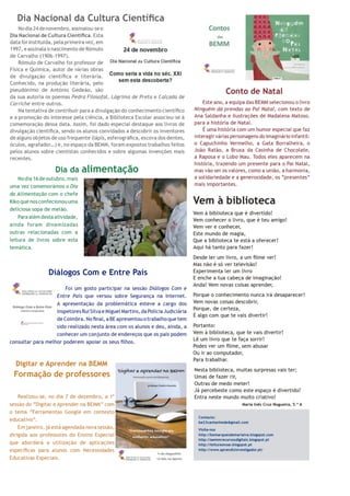 Boletim das Bibliotecas Escolares