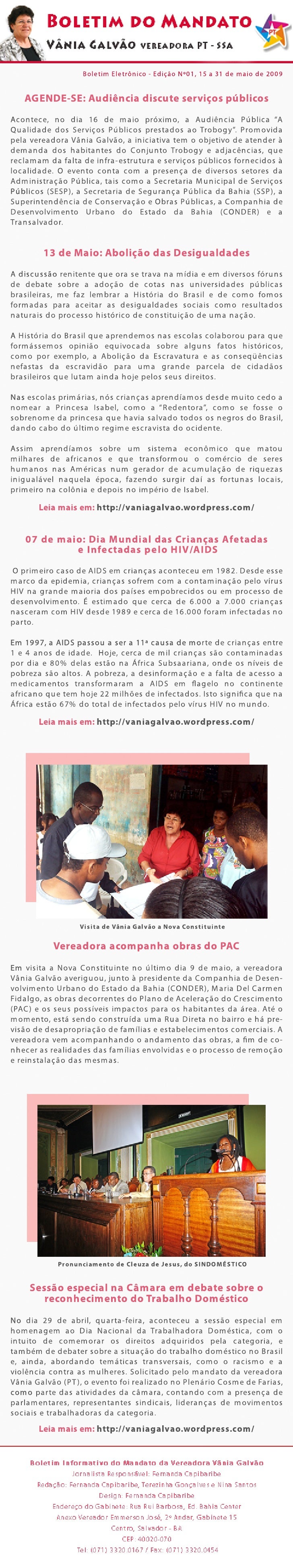 Boletim Eletronico N 1