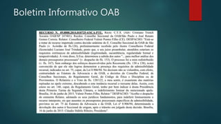 Boletim Informativo OAB
 