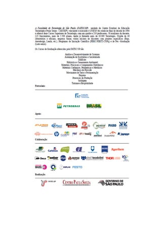 Boletim tecnico fatec 2012