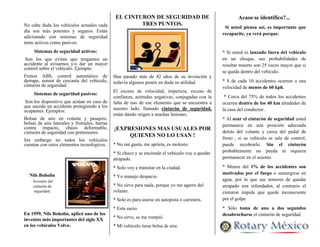 NETWORKVIAL: Boletin Cinturon De Seguridad [5]