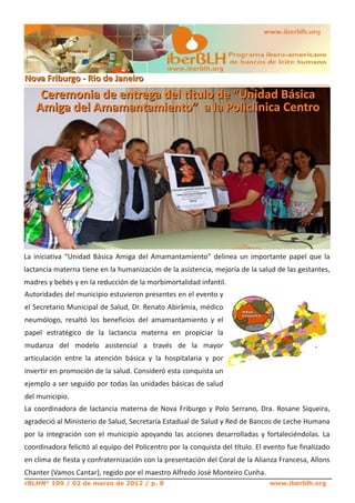 rBLHN° 109 / 02 de marzo de 2012 / p. 8
www.iberblh.org
www.iberblh.org
 