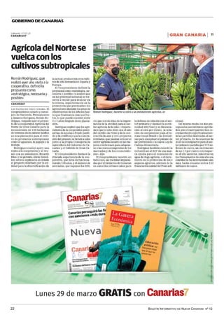 BOLETÍN INFORMATIVO DE NUEVA CANARIAS Nº 12
22
GOBIERNO DE CANARIAS
7 https://lectura.kioskoy
 