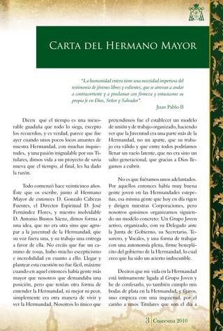 Carta del Hermano Mayor
 