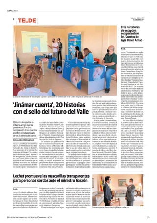 ABRIL 2021
BOLETÍN INFORMATIVO DE NUEVA CANARIAS Nº 16 29
 