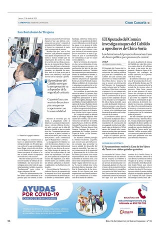 BOLETÍN INFORMATIVO DE NUEVA CANARIAS Nº 16
56
Jueves,22deabrilde2021
LAPROVINCIA|DIARIODELASPALMAS Gran Canaria 11
San Bartolomé de Tirajana
bién obligan las circunstancias a
hacer un planteamiento híbrido,
semipresencial, con 30 stand que
van a ofrecer lo que pretendemos
hacer llegar a través de esta feria;
y con la ilusión de que pronto po-
damos recuperar el turismo y te-
ner un buen verano si seguimos
avanzado en la vacunación”.
Morales resaltó que en esta edi-
ción de Atlantur se hablará de sos-
tenibilidad y de innovación tec-
nológica, pero sobre todo de segu-
ridad sanitaria y jurídica, requisito
“fundamental” para volver a
atraer visitantes a la isla.
“Todos los planteamientos de-
ben tener como referentes la se-
guridad para los turistas; la sani-
dad ya es un punto fuerte de Gran
Canaria y hay que abrirse a em-
presas de ese sector”, comentó el
presidente del Cabildo, quien evi-
tó lanzar las campanas al vuelo
para la temporada de verano.
Morales dijo que “aún no hay
muchos” que permitan aseguran
una rápida recuperación de visi-
tantes e incluso detalló que los
empresarios del sector no están
de acuerdo por las cifras anuncia-
das por la ministra Reyes Maroto
en su visita del lunes a Lanzarote.
“La incertidumbre sigue estando
presente, no depende de noso-
tros, sino de lo que ocurra en el
Reino o en Alemania, o de lo que
suceda con las vacunas”, apuntó.
Durante el recorrido por los
stand, y preguntado sobre si
AtlantursequedaráenExpomelo-
neras o volverá a Infecar el próxi-
mo año, contestó que la idea del
gobierno insular es que se quede
en el Sur. “Pensamos que esto per-
mite acercar al sector turístico a
este recinto ferial, por lo tanto, no
descartamos darle continuidad
aquí en Maspalomas”, subrayó.
La inauguración de Atlantur ca-
reció de discursos, himnos o ban-
deras, y la presencia institucional
se limitó a una decena de perso-
nas. Hubo tiempo de pararse a es-
cuchar las explicaciones de casi
todos los expositores. Por ejem-
plo, en el puesto de la empresa as-
turiana Bes Ingenium, Luis Mon-
teserín ilustró a la comitiva sobre
los últimos adelantos en domóti-
ca aplicados a las habitaciones de
hoteles.
A poca distancia, Francisco Co-
rredoira, director de expansión de
la empresa Inca Pack, sorprendió
con una muestra de productos pa-
ra hoteles y restaurantes -platos,
bandejas, cubiertos, bolsas de la-
vandería-conaparienciadeplásti-
co pero fabricados con la fécula de
las papas o con granos de millo,
por lo que una vez usados se pue-
den utilizar para elaborar com-
post. Incluso si los usuarios optan
por no reciclarlos, se tiene la ga-
rantía de que se autodestruyen
sin contaminar, lo que no ocurre
con los plásticos.
Entre la treintena de exposito-
res hay varios dedicados al trata-
miento de aguas con ozono o a la
purificación del aire de los esta-
blecimientos turísticos. También
de maquinaria para restaurantes o
diseño de interiores en hoteles. Y,
evidentemente, empresas que
ofrecen soluciones de seguridad
frente a la Covid-19, desde masca-
rillas a medidores de temperatura
o máquinas para alertar de un ex-
ceso de aforo o de insuficiente dis-
tancia entre personas.
En la mañana de ayer hubo dos
mesas de debate. La primera, bajo
el epígrafe Destinos Turísticos In-
teligentes, participaron el presi-
dente de Segittur, Enrique Martí-
nezMarín;elresponsabledelaini-
ciativa de Destino Turístico Inteli-
gente de Sodetegc, Víctor Álvarez;
yladirectora-gerentedelaEmpre-
sa Municipal Palacio de la Magda-
lena, Edurne Vidal López-Tormos.
En la segunda mesa se debatió
sobre la Estrategia Regional Inter
Clúster de Turismo, con las inter-
venciones del director de ACIISI,
Carlos Navarro; el director del ITC,
GonzaloPiernavieja;elpresidente
del Clúster Turismo Innova Gran
Canaria, Santiago de Armas; el
presidente de Turisfera, Antonio
López de Ávila; y el de Turistec,
Jaume Monserrat.
En Atlantur también participa
la entidad financiera Cajasiete,
que anunció que aprovechará es-
tas jornadas para presentar su
nueva unidad de desarrollo del
negocio sostenible, “que nace co-
mo consecuencia de la inquietud
y determinación de la dirección
del banco por asumir una mayor
responsabilidad en el desarrollo
sostenible de nuestras islas, uno
de los siete compromisos de la en-
tidad”. Según informó en una no-
ta, “la nueva unidad tiene como
principal objetivo impulsar y faci-
litar la financiación de las inver-
siones de sus clientes que sean
respetuosas con el medio ambien-
te y que contribuyan a la reduc-
ción de la huella de carbono”.
<< Viene de la página anterior
El presidente del
Cabildo cree que
la recuperación va
a depender de la
seguridad sanitaria
>
Cajasiete lanza un
servicio financiero
para empresas
respetuosas con
la sostenibilidad
ElDiputadodelComún
investigaataquesdelCabildo
aopositoresdeChira-Soria
Losdetractoresdelproyectodenuncianeluso
dedineropúblicoparapromoverlacentral
El Diputado del Común de Ca-
narias, Rafael Yanes, investiga la
utilización de fondos públicos
por parte de la Presidencia del
Cabildo de Gran Canaria para
promover la central hidroeléc-
trica Chira-Soria y atacar a los
que se oponen a la destrucción
del Barranco de Arguineguín,
según informó ayer la Platafor-
ma Salvar Chira-Soria, contraria
al proyecto. En un comunicado,
la organización explicó ha reci-
bido la confirmación de que su
queja ha sido aceptada y de que
se ha iniciado la investigación.
En ella se hacía mención a que
se están destinando fondos pú-
blicos a promover una obra pri-
vada de Red Eléctrica de España
y a atacar a los ciudadanos que
no están de acuerdo con la cons-
trucción de la central.
La Plataforma señala que se
ha recurrido al Diputado del Co-
mún ante la negativa al acceso al
expediente de contratación de
propaganda institucional infor-
mado para su licitación el 12 de
agosto del pasado año consis-
tente en entres lotes que suman
más de dos millones de euros.
Explica el colectivo que las-
partida forma parte del servicio
de apoyo al gabinete de prensa
del Cabildo por valor del contra-
to a cuatro años de 4,3 millones
de euros y que entre las pro-
puestas a financiar figura la di-
vulgación del concepto de
ecoisla centrado en la promo-
ción de la central.
El colectivo denuncia que en
una de las propuestas de la em-
presa 22 Grados destaca que “el
esfuerzo de comunicación de la
ecoisla ha de pivotar sobre el
proyecto Chira Soria, puesto
que es este proyecto el único
dentro del concepto de ecoisla
que presenta resistencia social”
y que entre sus objetivos está
“reducir la contestación de gru-
pos contrarios al proyecto me-
diante la propuesta estratégica
de reducir la contrainformación
al proyecto y contratar prescrip-
tores e influencers para orientar
la percepción de la ciudadanía
sobre el proyecto”.
Por ello considera que el pre-
sidente insular, Antonio Mora-
les, “estaría empleando ingentes
cantidades de dinero público en
reducir la contrainformación ge-
nerada por nuestra plataforma”.
Así, tilda de “guerra sucia” que
Morales “utilice recursos públi-
cos contra una parte de la ciuda-
danía para promover una obra
que destruirá el barranco”.
LAS PALMAS DE GRAN CANARIA
LP/DLP
PATRIMONIO HISTÓRICO
El Ayuntamiento reabre la Casa de los Yánez
de Tunte con visitas guiadas gratuitas
La concejalía de Cultura y Patri-
monio Histórico de San Bartolo-
mé de Tirajana ha reabierto la
Casa de los Yánez de Tunte con
un servicio de información y vi-
sita guiada gratuito y lo hace en
el marco de la promoción del pa-
trimonio histórico y etnográfico
con motivo del Año Santo Jaco-
beo. Este museo es una vivienda
tradicional canaria de principios
del siglo XIX que recibe ese
nombre de la familia Yánez, la
última en habitarla. Dentro de la
casa destaca la tienda de aceite y
vinagre de la época y el despa-
cho del médico Don Manuel Ze-
nón Araña Yánez, que estuvo
ejerciendo su profesión en la ca-
sa hasta los años 60. Las perso-
nas que visiten el museo podrán
adquirir un ejemplar gratuito de
Las Tirajanas de Gran Canaria,
de Santiago Cazorla León. | LP
.
 