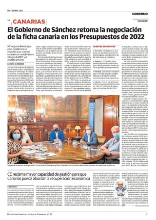 SEPTIEMBRE 2021
BOLETÍN INFORMATIVO DE NUEVA CANARIAS Nº 32 11
GOBIERNO
7 https://lectura.kioskoyma
 