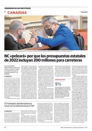 BOLETÍN INFORMATIVO DE NUEVA CANARIAS Nº 32
12
CONGRESO DE LOS DIPUTADOS
https://lectura.kioskoym
 