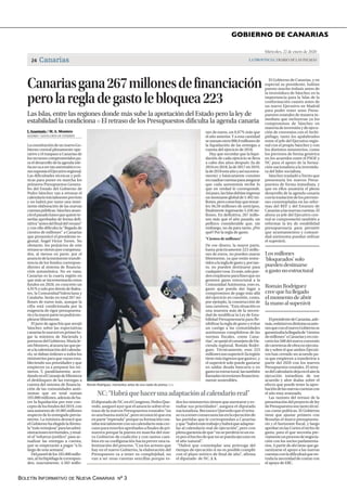BOLETÍN INFORMATIVO DE NUEVA CANARIAS Nº 3
GOBIERNO DE CANARIAS
 