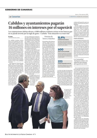 BOLETÍN INFORMATIVO DE NUEVA CANARIAS Nº 3
GOBIERNO DE CANARIAS
 