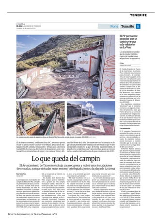 BOLETÍN INFORMATIVO DE NUEVA CANARIAS Nº 3
TENERIFE
 