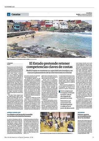 NOVIEMBRE 2021
BOLETÍN INFORMATIVO DE NUEVA CANARIAS Nº 44 19
 