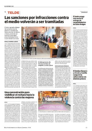 NOVIEMBRE 2021
BOLETÍN INFORMATIVO DE NUEVA CANARIAS Nº 44 65
https://lectura.kiosk
 