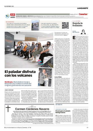 NOVIEMBRE 2021
BOLETÍN INFORMATIVO DE NUEVA CANARIAS Nº 44 69
LANZAROTE
https://lectura.kioskoym
 