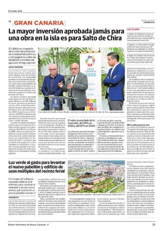DICIEMBRE 2022
Boletín Informativo de Nueva Canarias nº 22
https://lectura.kiosk
 
