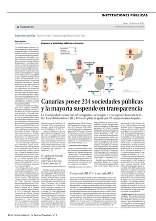 BOLETÍN INFORMATIVO DE NUEVA CANARIAS Nº 5
INSTITUCIONES PÚBLICAS
 