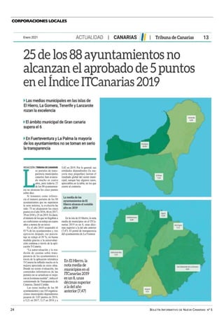 BOLETÍN INFORMATIVO DE NUEVA CANARIAS Nº 5
24
CORPORACIONES LOCALES
 
