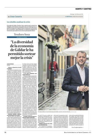 BOLETÍN INFORMATIVO DE NUEVA CANARIAS Nº 5
56
NORTE Y CENTRO
 