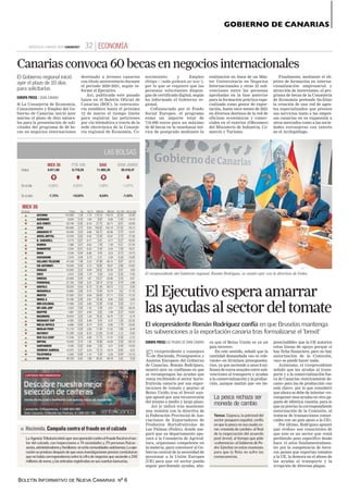 BOLETÍN INFORMATIVO DE NUEVA CANARIAS Nº 6
GOBIERNO DE CANARIAS
 