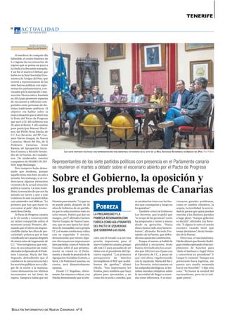 BOLETÍN INFORMATIVO DE NUEVA CANARIAS Nº 6
TENERIFE
 
