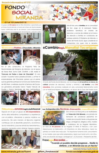 Un grupo de 42 mujeres de los Altos Mirandinos capacitadas por
                                                           ...