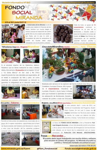 La Gobernadora (E) de Miranda se unió al                                          Todos los lunes, un grupo de 10
        ...