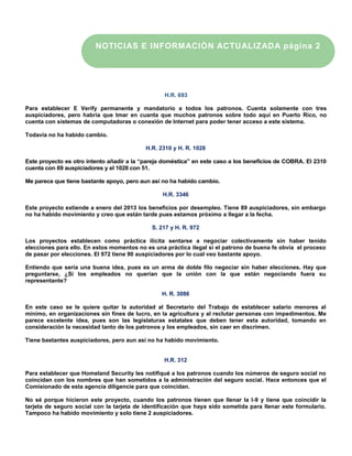 NOTICIAS E INFORMACIÓN ACTUALIZADA página 2




                                                  H.R. 693

Para establece...