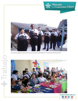 Los meseros siguieron paso a paso las instrucciones impartidas por la instructora Ximena Herrera
 