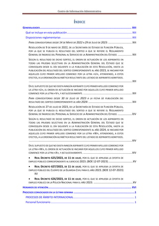 Centro de Información Administrativa
ÍNDICE
GENERALIDADES....................................................................