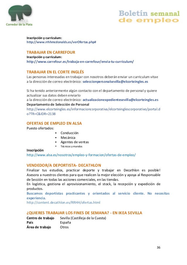 enviar cv al corte ingles boletin de empleo corredor de la plata enviar cv al corte ingles boletin de empleo corredor de la plata
