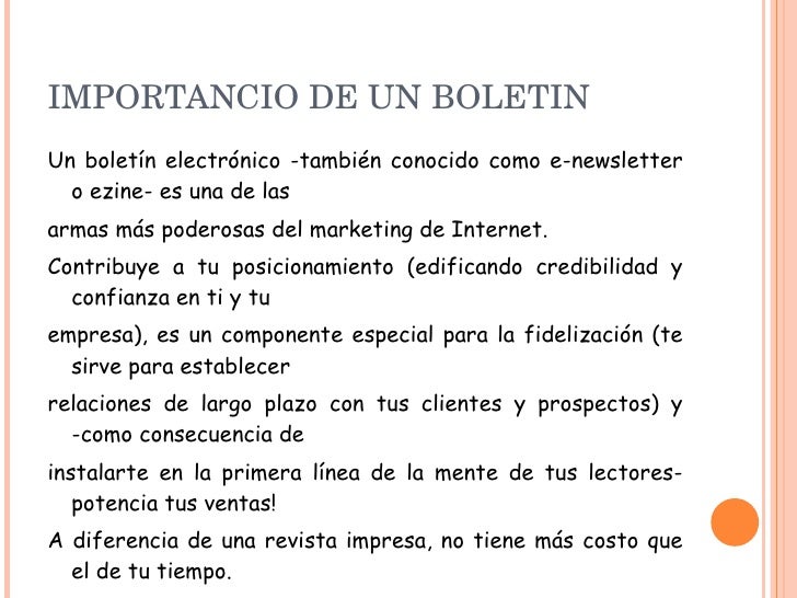 Boletin electronico