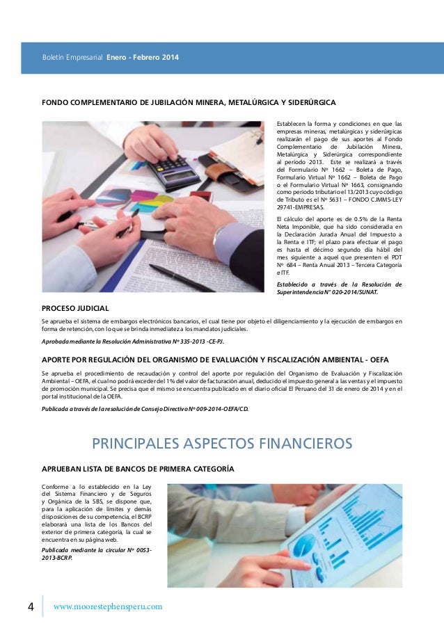 Boletin empresarial enero 2014 moore stephens