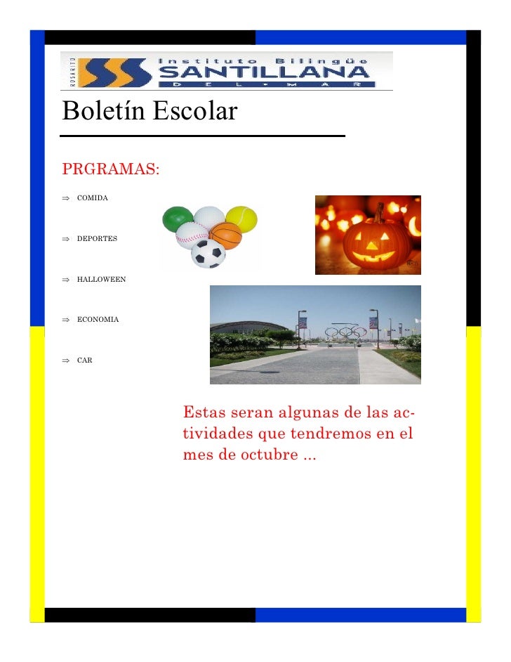 boletin escolar boletin escolar