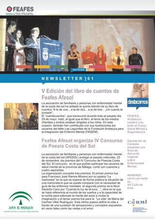 Boletín 01 de FEAFES-Andalucía