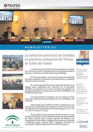 Boletín 01 de FEAFES-Andalucía