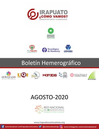 Boletín Hemerográfico
AGOSTO-2020
 