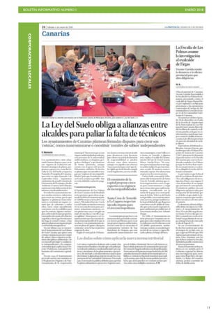 BOLETÍN INFORMATIVO NÚMERO I ENERO 2018
!11
CORPORACIONESLOCALES
 