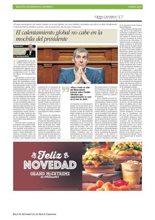 BOLETÍN INFORMATIVO NÚMERO I ENERO 2018
BOLETÍN INFORMATIVO DE NUEVA CANARIAS
 