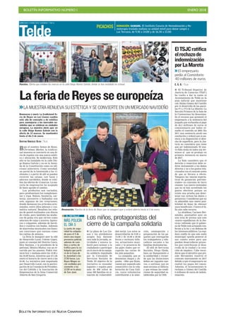 BOLETÍN INFORMATIVO NÚMERO I ENERO 2018
BOLETÍN INFORMATIVO DE NUEVA CANARIAS
 