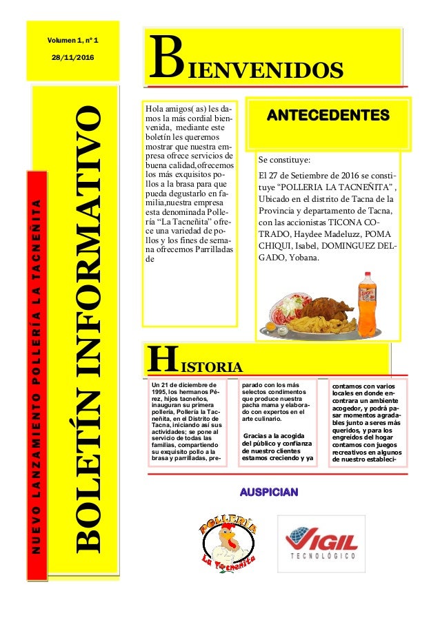Boletin informativo institucional