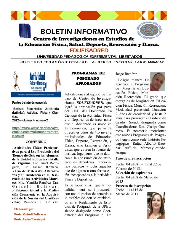 Boletin informativo 2012